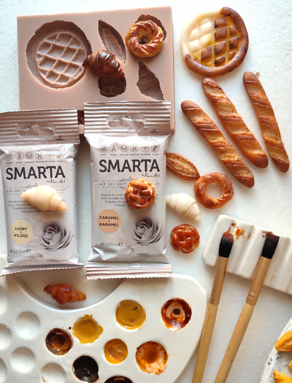 Smarta Modeling Clay 7 Smarta Modelleme Hamuru | creative diy colour set modeling clay tools molds.jpg