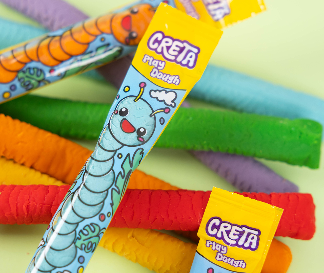 Oyun Hamuru 9 Smarta Modelleme Hamuru | caterpillar shaped play dough pack for kids ce.jpg