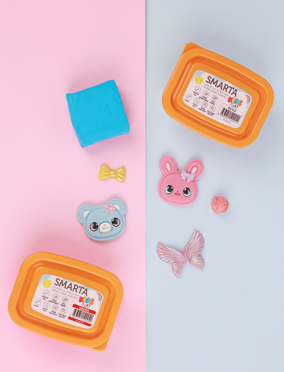 Smarta Kids Modelleme Hamuru 4 Smarta Modelleme Hamuru | easy clay shaping for kids diy ponyo crafts.jpg