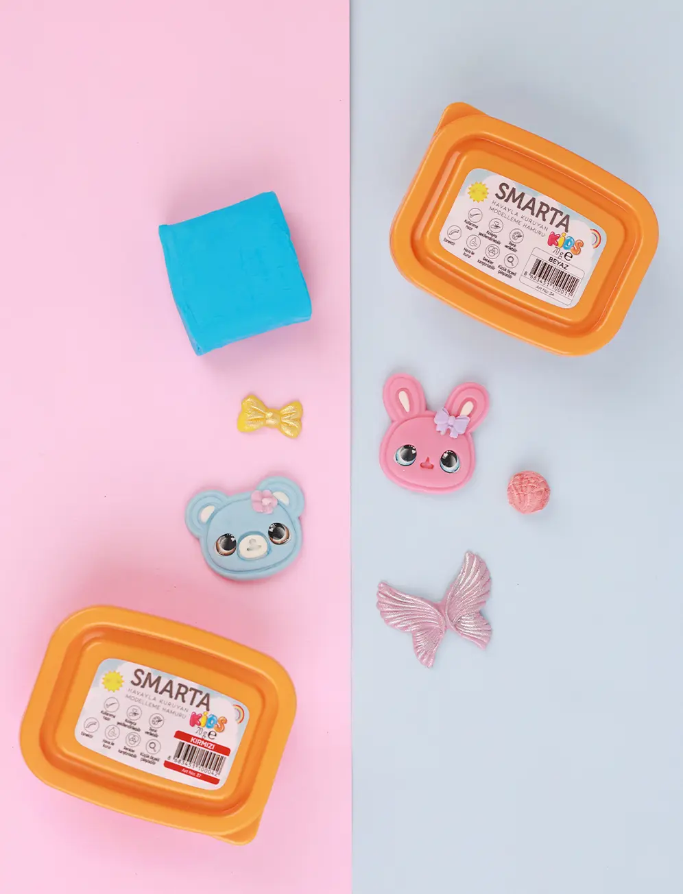 Smarta Kids Modeling Clay 4 Smarta Modelleme Hamuru | easy clay shaping for kids diy ponyo crafts.jpg