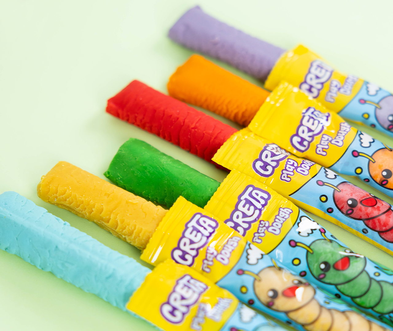 Oyun Hamuru 8 Smarta Modelleme Hamuru | fun smarta non toxic colorful clay caterpillar pack.jpg